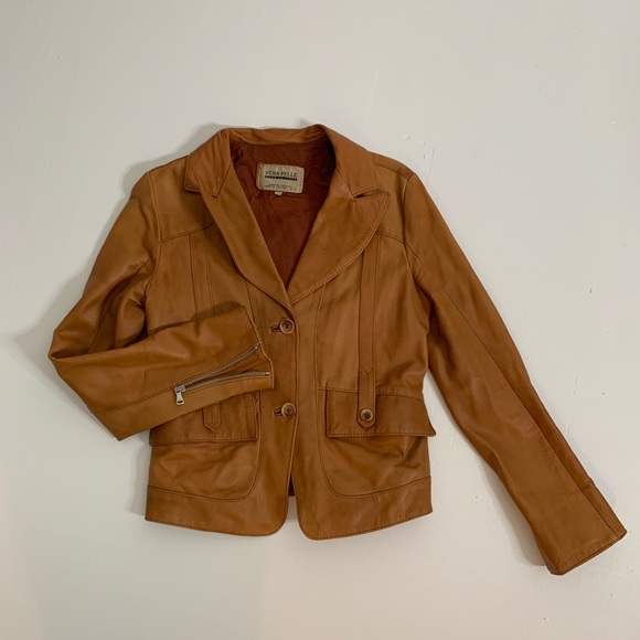 Genuine artisanal italian leather / Camel / 46 - Picture 5 of 9